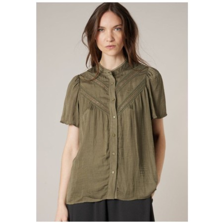 Chemise Manches Courtes Coton Brodée SEA BARRIER