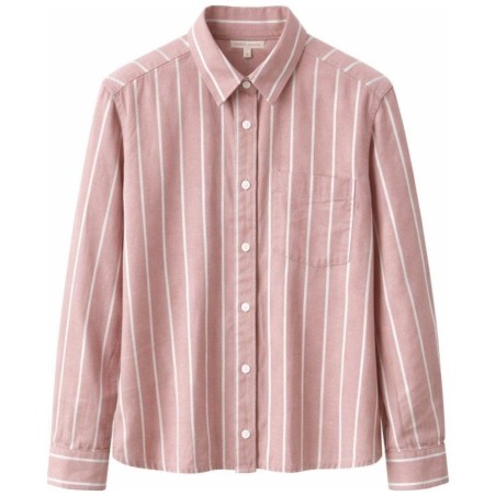 Chemise Tom Tailor Rose Rayures Blanches | Boxy Fit