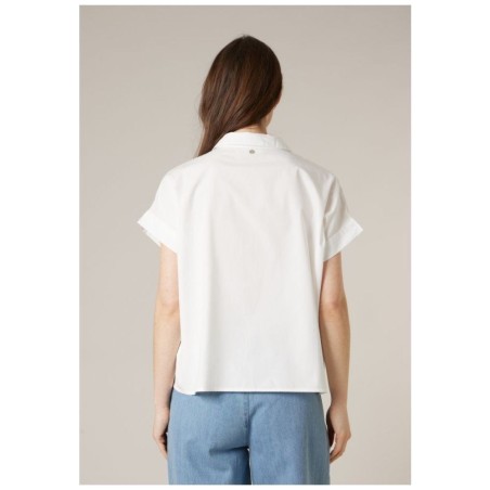 Chemise ISAELA BL W Deeluxe – Blanche Coton Brodée