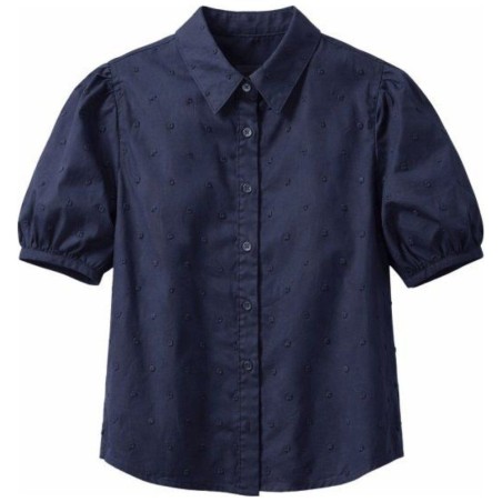 Chemise Coton Plumetis Tom Tailor | Bleu Marine