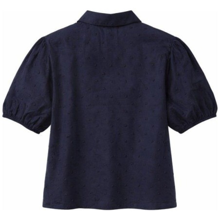 Chemise Coton Plumetis Tom Tailor | Bleu Marine