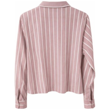 Chemise Tom Tailor Rose Rayures Blanches | Boxy Fit