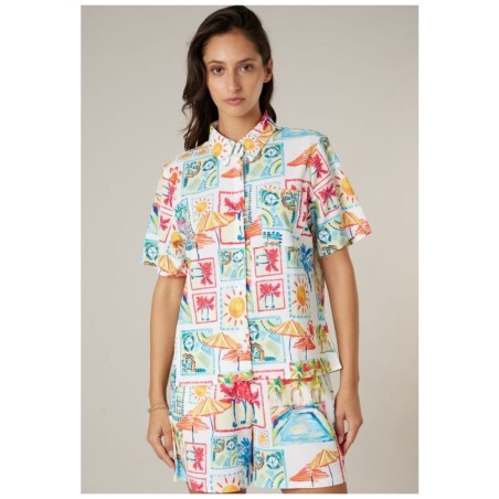 Chemise SUMMER SH W Deeluxe – Imprimé Tropical Femme