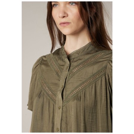 Chemise Manches Courtes Coton Brodée SEA BARRIER