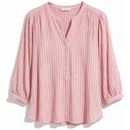 Blouse Femme Rayures Dobby Tom Tailor | Rose & Blanc