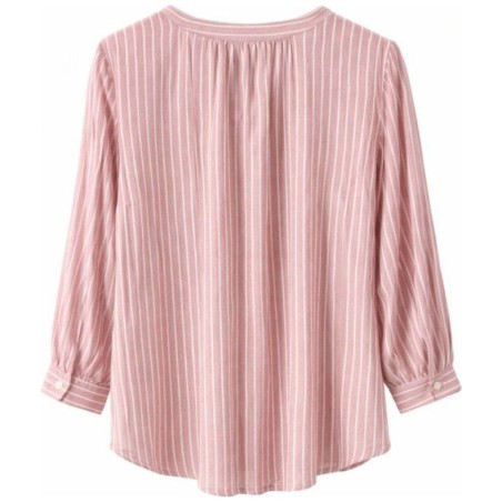 Blouse Femme Rayures Dobby Tom Tailor | Rose & Blanc