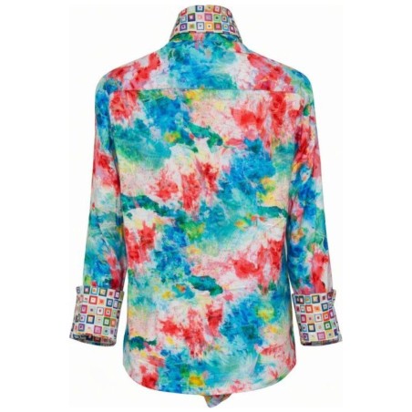 Chemisier Cintré Imprimé Aquarelle LA CIBLE ROUGE - Unique