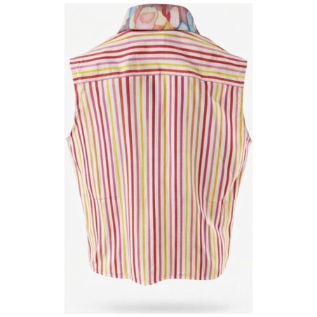 Top Sans Manches Floral à Nouer – La Cible Rouge